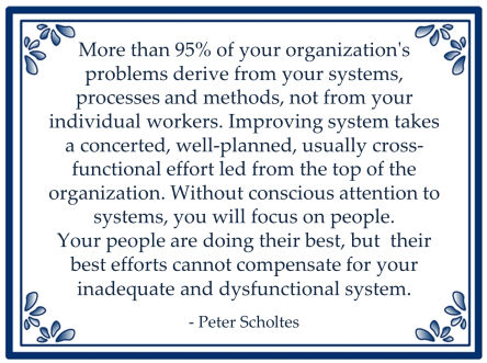 peter scholtes dysfunctional system